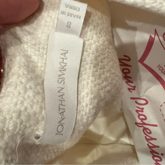 Jonathan Simkhai Rebekah Frayed Bouclé Mini Dress - Picture 8 of 12